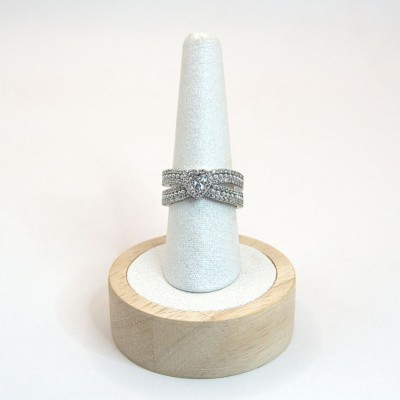 Ατσάλινο ασημί δαχτυλίδι με καρδιά 