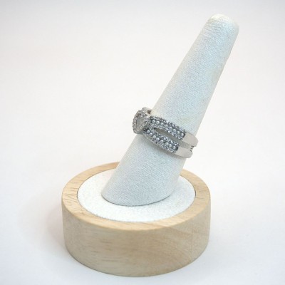 Ατσάλινο ασημί δαχτυλίδι με καρδιά 