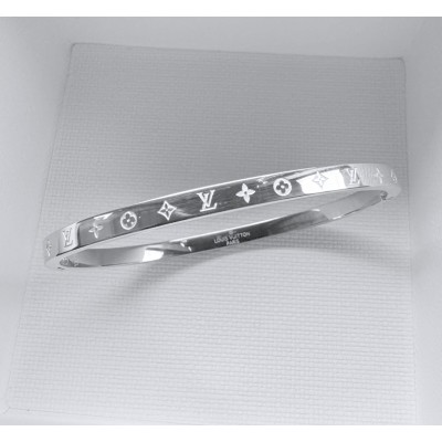 Ατσάλινη χειροπέδα με ιδιαίτερο λιτό σχέδιο σε ασημί χρώμα