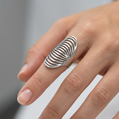 Ατσάλινο δαχτυλίδι πολλαπλών γραμμών