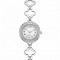 Γυναικείο ρολόι βραχιόλι με σταυρουδάκια σε ασημί χρώμα