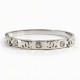 Ασημί Bangle βραχιόλι με λαμπερά κρύσταλλα & εμβληματικά μοτίβα
